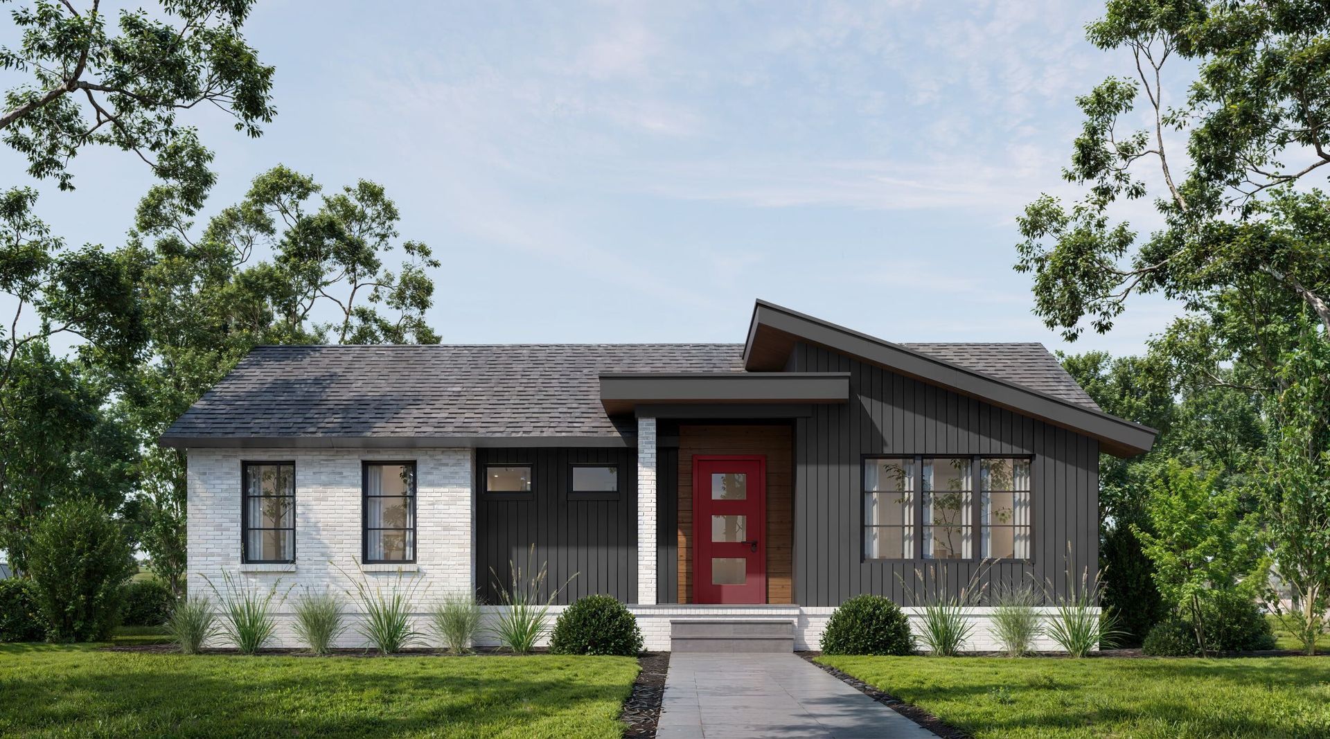 Custom home exterior